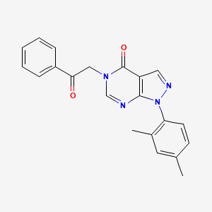 1-(2,4-Dimethylphenyl)-5-phenacylpyrazolo[3,4-d]pyrimidin-4-one