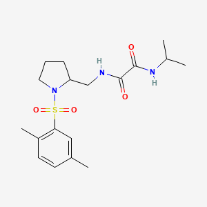 N1-((1-((2,5-dimethylphenyl)sulfonyl)pyrrolidin-2-yl)methyl)-N2-isopropyloxalamide