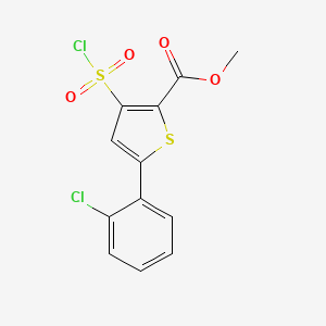 Methyl 5-(2-chlorophenyl)-3-(chlorosulfonyl)thiophene-2-carboxylate