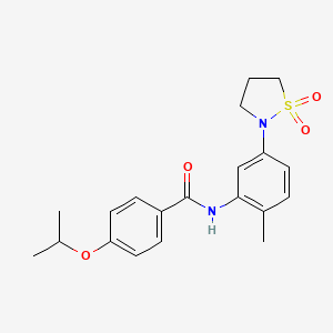 N-(5-(1,1-dioxidoisothiazolidin-2-yl)-2-methylphenyl)-4-isopropoxybenzamide