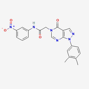 2-(1-(3,4-dimethylphenyl)-4-oxo-1H-pyrazolo[3,4-d]pyrimidin-5(4H)-yl)-N-(3-nitrophenyl)acetamide