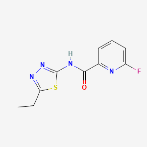 N-(5-ethyl-1,3,4-thiadiazol-2-yl)-6-fluoropyridine-2-carboxamide