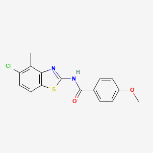 N-(5-chloro-4-methyl-1,3-benzothiazol-2-yl)-4-methoxybenzamide