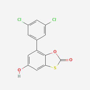 7-(3,5-Dichlorophenyl)-5-hydroxy-1,3-benzoxathiol-2-one