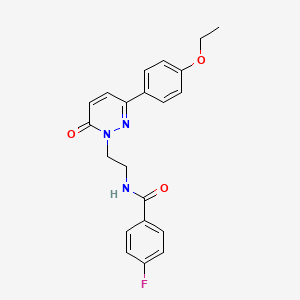 N-(2-(3-(4-ethoxyphenyl)-6-oxopyridazin-1(6H)-yl)ethyl)-4-fluorobenzamide