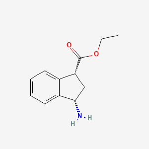 Ethyl (1R,3S)-3-amino-2,3-dihydro-1H-indene-1-carboxylate