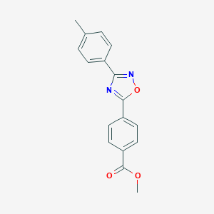 molecular formula C17H14N2O3 B283857 Methyl 4-[3-(4-methylphenyl)-1,2,4-oxadiazol-5-yl]benzoate 