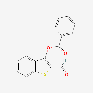 (2-Formyl-1-benzothiophen-3-yl) benzoate