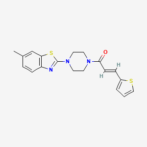 6-methyl-2-{4-[(2E)-3-(2-thienyl)prop-2-enoyl]piperazin-1-yl}-1,3-benzothiazole