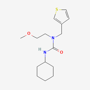 3-Cyclohexyl-1-(2-methoxyethyl)-1-(thiophen-3-ylmethyl)urea