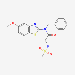 N-benzyl-N-(5-methoxybenzo[d]thiazol-2-yl)-2-(N-methylmethylsulfonamido)acetamide