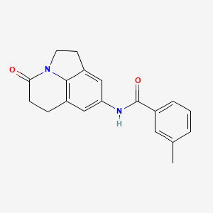 3-Methyl-N-(11-oxo-1-azatricyclo[6.3.1.04,12]dodeca-4,6,8(12)-trien-6-yl)benzamide