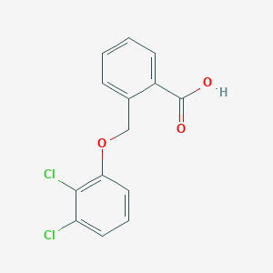 molecular formula C14H10Cl2O3 B2838593 2-(2,3-Dichlorophenoxymethyl)benzoic acid CAS No. 938124-26-6