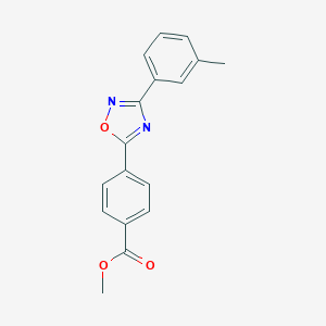 molecular formula C17H14N2O3 B283861 Methyl 4-[3-(3-methylphenyl)-1,2,4-oxadiazol-5-yl]benzoate 