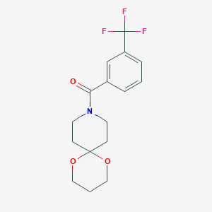 1,5-Dioxa-9-azaspiro[5.5]undecan-9-yl(3-(trifluoromethyl)phenyl)methanone