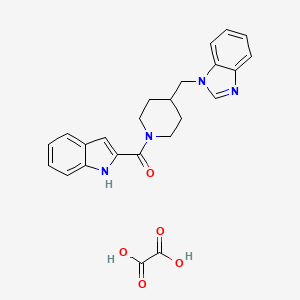 (4-((1H-benzo[d]imidazol-1-yl)methyl)piperidin-1-yl)(1H-indol-2-yl)methanone oxalate