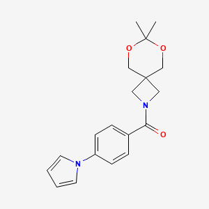 (4-(1H-pyrrol-1-yl)phenyl)(7,7-dimethyl-6,8-dioxa-2-azaspiro[3.5]nonan-2-yl)methanone