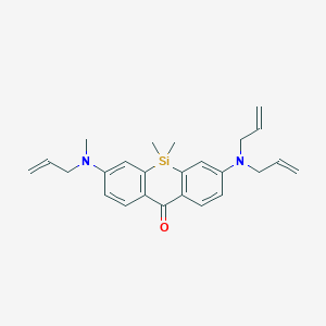 7-[Allyl(methyl)amino]-3-(diallylamino)-5,5-dimethyl-benzo[b][1]benzosilin-10-one