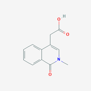 2-(2-Methyl-1-oxoisoquinolin-4-yl)acetic acid