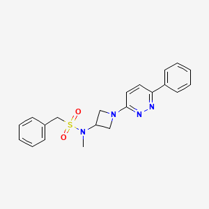 N-methyl-1-phenyl-N-[1-(6-phenylpyridazin-3-yl)azetidin-3-yl]methanesulfonamide