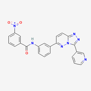 3-nitro-N-(3-(3-(pyridin-3-yl)-[1,2,4]triazolo[4,3-b]pyridazin-6-yl)phenyl)benzamide