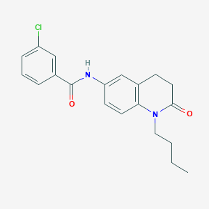 N-(1-butyl-2-oxo-1,2,3,4-tetrahydroquinolin-6-yl)-3-chlorobenzamide