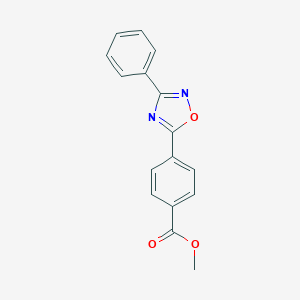 molecular formula C16H12N2O3 B283866 Methyl 4-(3-phenyl-1,2,4-oxadiazol-5-yl)benzoate 