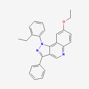 molecular formula C26H23N3O B2838697 8-乙氧基-1-(2-乙基苯基)-3-苯基-1H-吡唑并[4,3-c]喹啉 CAS No. 901247-97-0