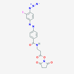 N-((3-((4-((4-Azido-3-iodophenyl)azo)benzoyl)amino)propanoyl)oxy)succinimide