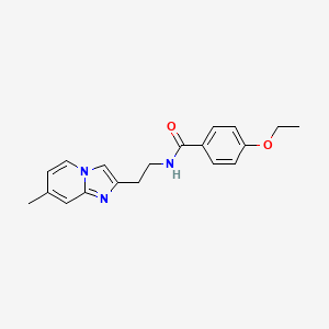 molecular formula C19H21N3O2 B2838710 4-ethoxy-N-(2-(7-methylimidazo[1,2-a]pyridin-2-yl)ethyl)benzamide CAS No. 868977-97-3