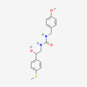 molecular formula C18H22N2O3S B2838715 1-(2-Hydroxy-2-(4-(methylthio)phenyl)ethyl)-3-(4-methoxybenzyl)urea CAS No. 1448043-33-1