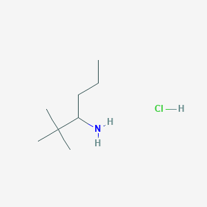 2,2-Dimethylhexan-3-amine hydrochloride