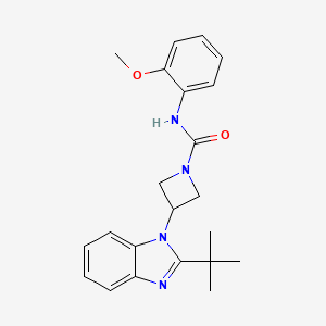 3-(2-tert-butyl-1H-1,3-benzodiazol-1-yl)-N-(2-methoxyphenyl)azetidine-1-carboxamide