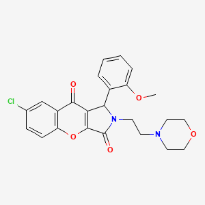 7-Chloro-1-(2-methoxyphenyl)-2-(2-morpholinoethyl)-1,2-dihydrochromeno[2,3-c]pyrrole-3,9-dione