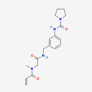 N-[3-[[[2-[Methyl(prop-2-enoyl)amino]acetyl]amino]methyl]phenyl]pyrrolidine-1-carboxamide