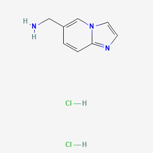 molecular formula C8H11Cl2N3 B2838766 Imidazo[1,2-a]pyridin-6-ylmethanamine dihydrochloride CAS No. 1352305-21-5