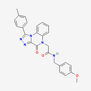 N-(4-methoxybenzyl)-2-(4-oxo-1-(p-tolyl)-[1,2,4]triazolo[4,3-a]quinoxalin-5(4H)-yl)acetamide