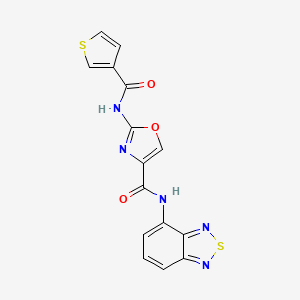 N-(benzo[c][1,2,5]thiadiazol-4-yl)-2-(thiophene-3-carboxamido)oxazole-4-carboxamide
