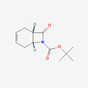 molecular formula C12H17NO3 B2838781 tert-butyl (1S,6R)-8-oxo-7-azabicyclo[4.2.0]oct-3-ene-7-carboxylate CAS No. 1036760-17-4