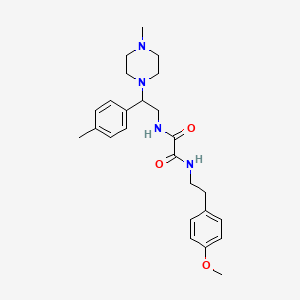 N1-(4-methoxyphenethyl)-N2-(2-(4-methylpiperazin-1-yl)-2-(p-tolyl)ethyl)oxalamide
