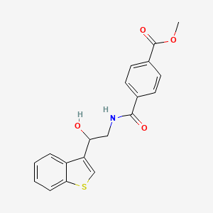 Methyl 4-((2-(benzo[b]thiophen-3-yl)-2-hydroxyethyl)carbamoyl)benzoate