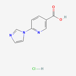6-(1H-imidazol-1-yl)pyridine-3-carboxylic acid hydrochloride