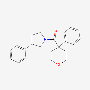 (3-phenylpyrrolidin-1-yl)(4-phenyltetrahydro-2H-pyran-4-yl)methanone