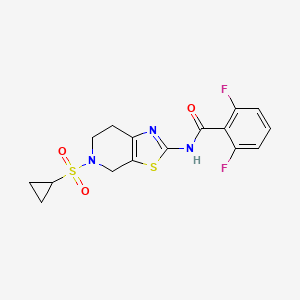 N-(5-(cyclopropylsulfonyl)-4,5,6,7-tetrahydrothiazolo[5,4-c]pyridin-2-yl)-2,6-difluorobenzamide