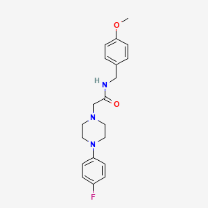 2-[4-(4-fluorophenyl)piperazino]-N-(4-methoxybenzyl)acetamide
