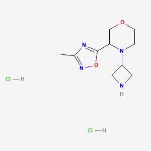 4-(Azetidin-3-yl)-3-(3-methyl-1,2,4-oxadiazol-5-yl)morpholine;dihydrochloride