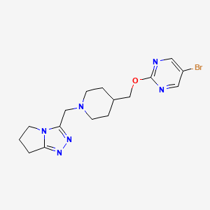 3-[[4-[(5-Bromopyrimidin-2-yl)oxymethyl]piperidin-1-yl]methyl]-6,7-dihydro-5H-pyrrolo[2,1-c][1,2,4]triazole