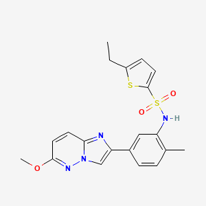 molecular formula C20H20N4O3S2 B2838840 5-ethyl-N-(5-(6-methoxyimidazo[1,2-b]pyridazin-2-yl)-2-methylphenyl)thiophene-2-sulfonamide CAS No. 946382-38-3