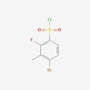 4-Bromo-2-fluoro-3-methylbenzene-1-sulfonyl chloride