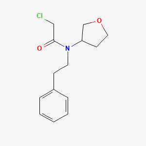 2-Chloro-N-(oxolan-3-yl)-N-(2-phenylethyl)acetamide